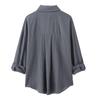 Spring 2025 Women's European & American Style Striped Short Sleeve Shirt with Casual Long Pants