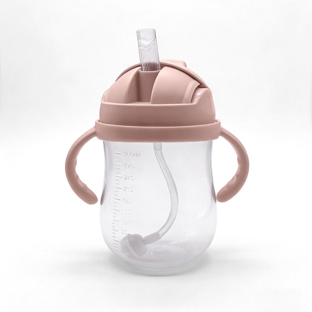 Neugeborenen Babyflasche Schnabeltasse - Tritan Strohbecher, Tropf- und auslaufsicher, Ideal für Säuglinge und Kinder