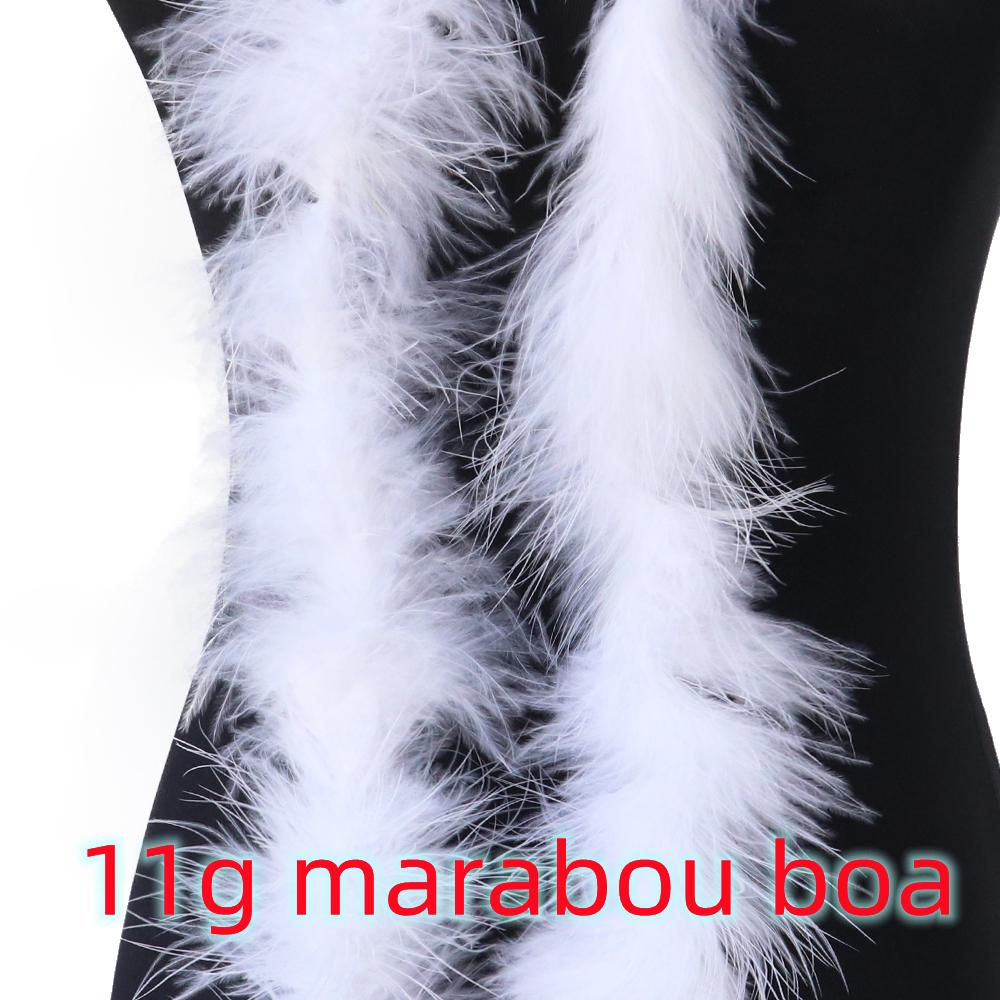 2 Meter Weißer Truthahn Chandelle Federn Boa Voll Straußen Marabou Boa Besatz Für Hochzeitskleid Weihnachtsfeier Basteln Dekoration