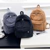Corduroy Backpack Casual Backpack School Bag Girls Vintage Laptop Bag