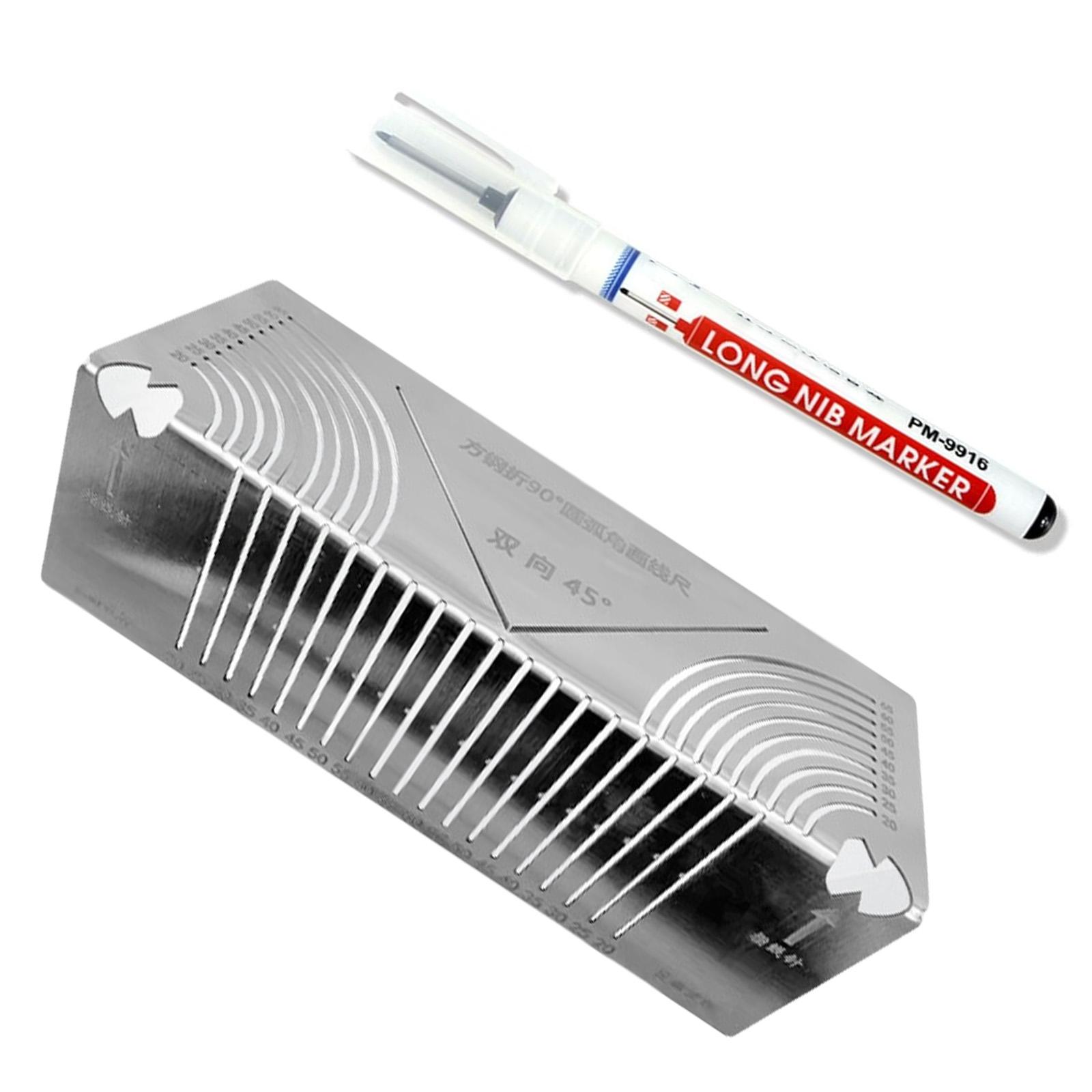 

Инструмент для маркировки с регулируемым углом и дугой, металлический скрайбер двойного назначения для металлообработки, сварки, машиностроения и строительства A