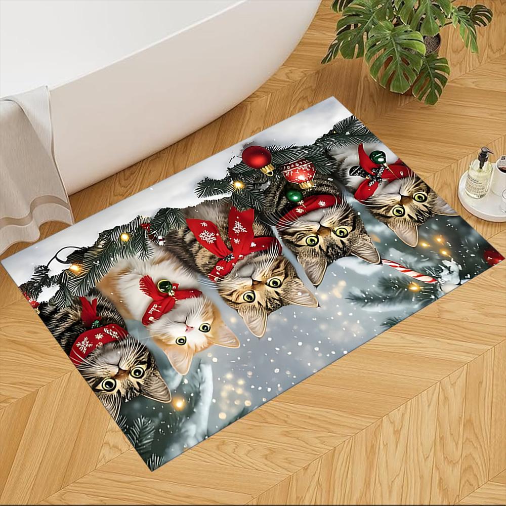 

Sunset Cat House Water Tree Non-Slip Home Carpet Design for Office Decor Living Room Gift 40cmx60cm