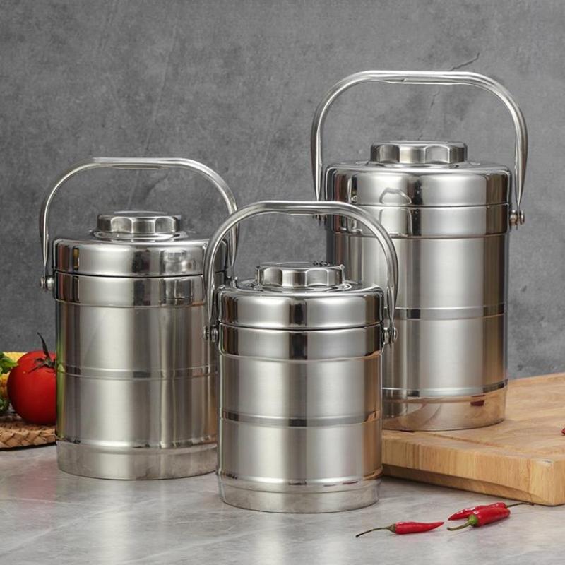 2026 Lunch Box Vacuum Bento Lunch Box Food Carrier Stainless Steel Insulated Thermos Food Container Storage Carrier Lunch Box