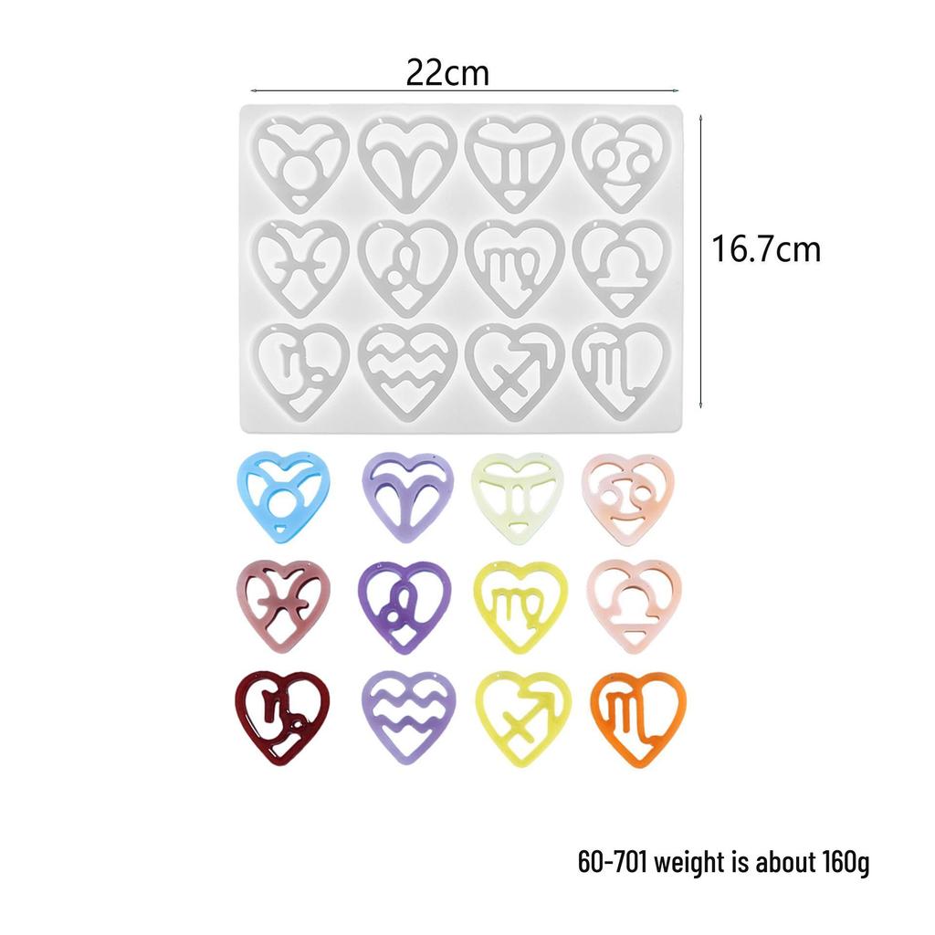DIY Geometric Silicone Mold for Round, Oval, and Earring Pendants