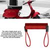 Bike Lock Reminder Cable Safety Strap Spring Coil Wire Rope
