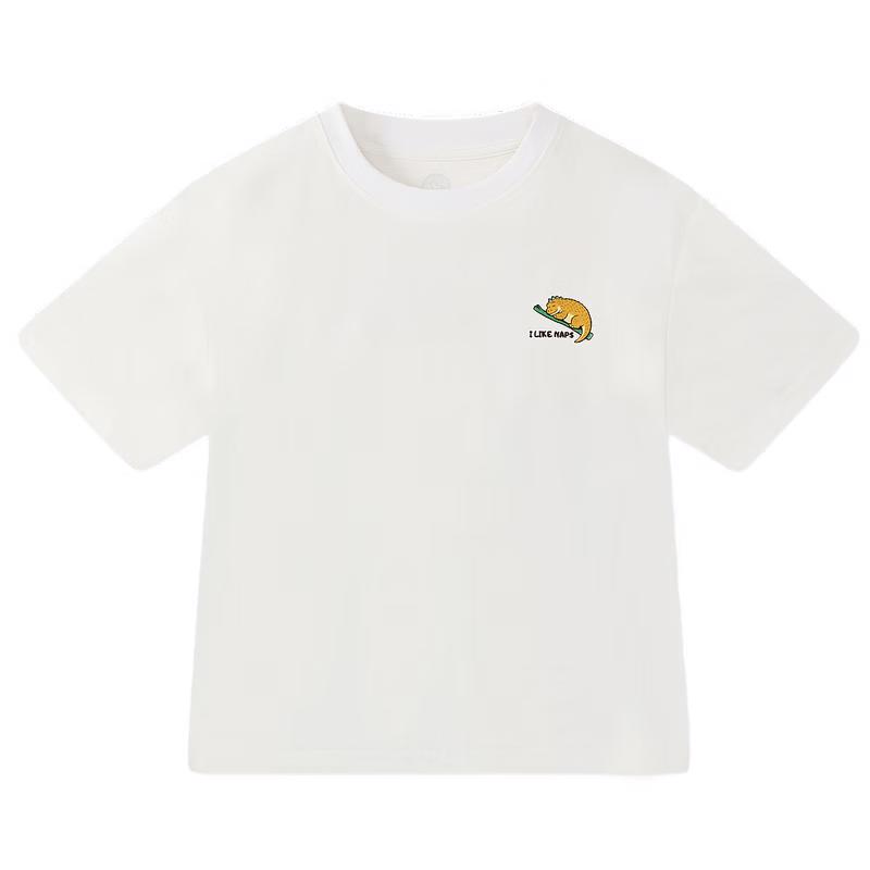 MQD Boys  Quick-Dry Cartoon Cooling T-Shirt 150 грязно-белый