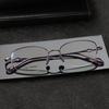 M6719S Retro Semi-Rimless Pure Titanium Eyeglass Frame for Men & Women, Prescription-Friendly for Myopia