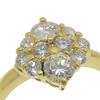 Ring K18 yellow gold/diamond #5.8(US Size) 4.2g Women Used