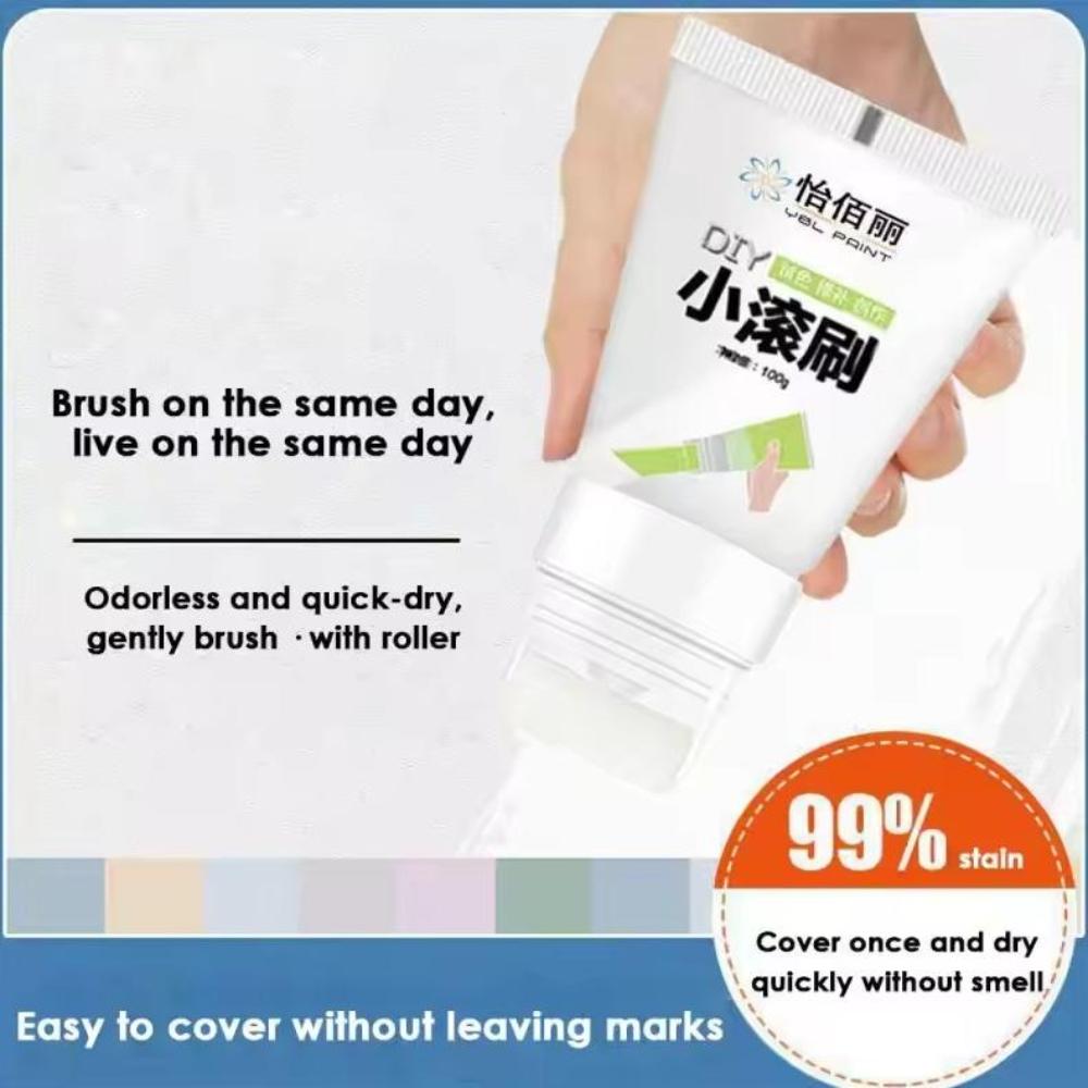 100g White Wall Repair Paste Roller Drywall Repaint Brush Remove Stains DIY Graffiti Patching Wall Latex Paint Home Accessories