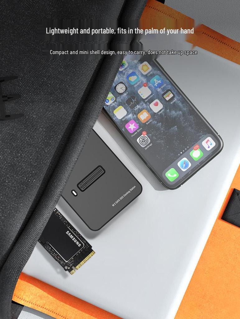 SATA/NVMe Dual-Protocol High-Speed Reader & External HDD Copier M.2 SSD Enclosure Dock