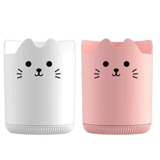 Stifthalter, 360 Grad drehbar, Katzenmuster-Design, große Kapazität, Schreibwaren-Organizer, Schreibtischzubehör