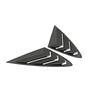 LH+RH Rear Side Window Vent Cover Trim For 2020-2023 Hyundai Sonata Matte Black