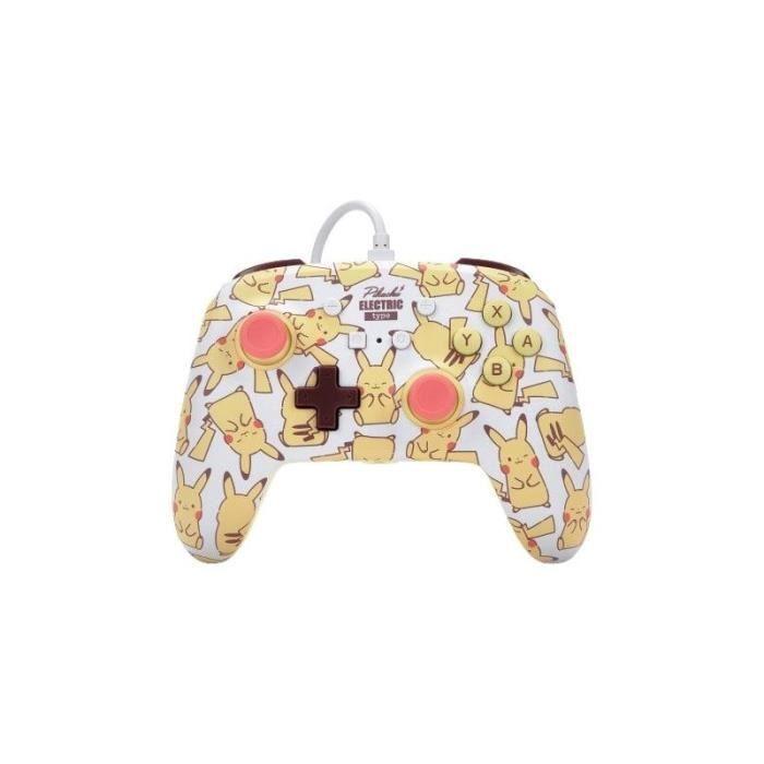 Manette filaire powera pikachu blush pour nintendo switch
