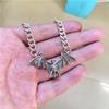 Bat Pendant Necklace With Alloy Material For Gothic Jewelry Enthusiasts