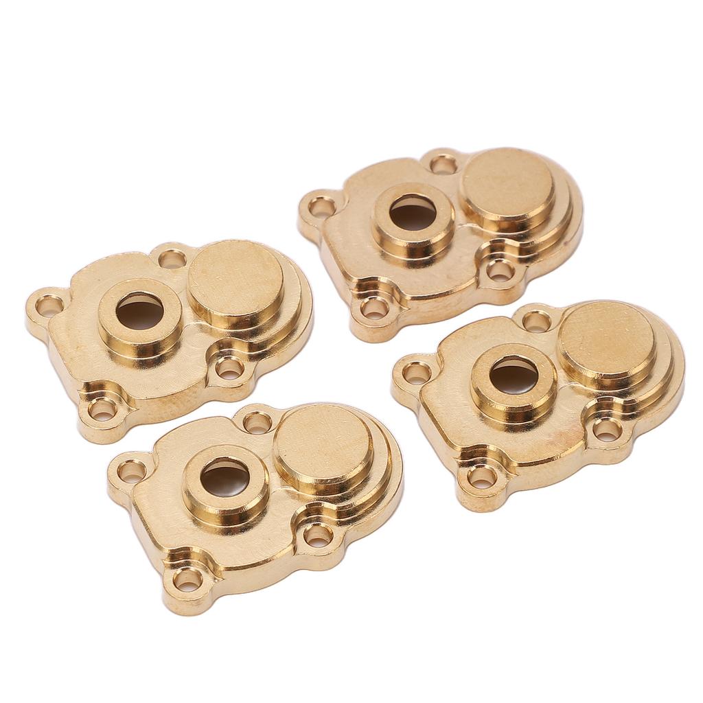 4Pcs RC Knuckle Cover Brass High Strength Rust Resistant RC Axle Gear Cover for FMS 1 24 FCX24 RC Crawler Gold
