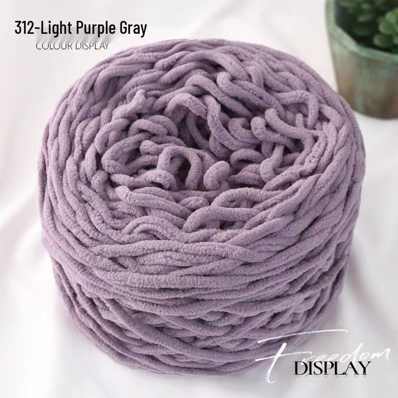 New 3.8 Liang Colored Ice Yarn: Thick Single-Strand for Crochet - Ideal for Shoes, Slippers, Scarves, and Seat Cushions.
