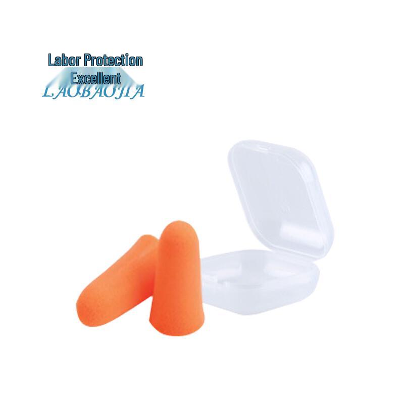 Industrial Noise-Reducing Foam Earplugs One Size оранжевый