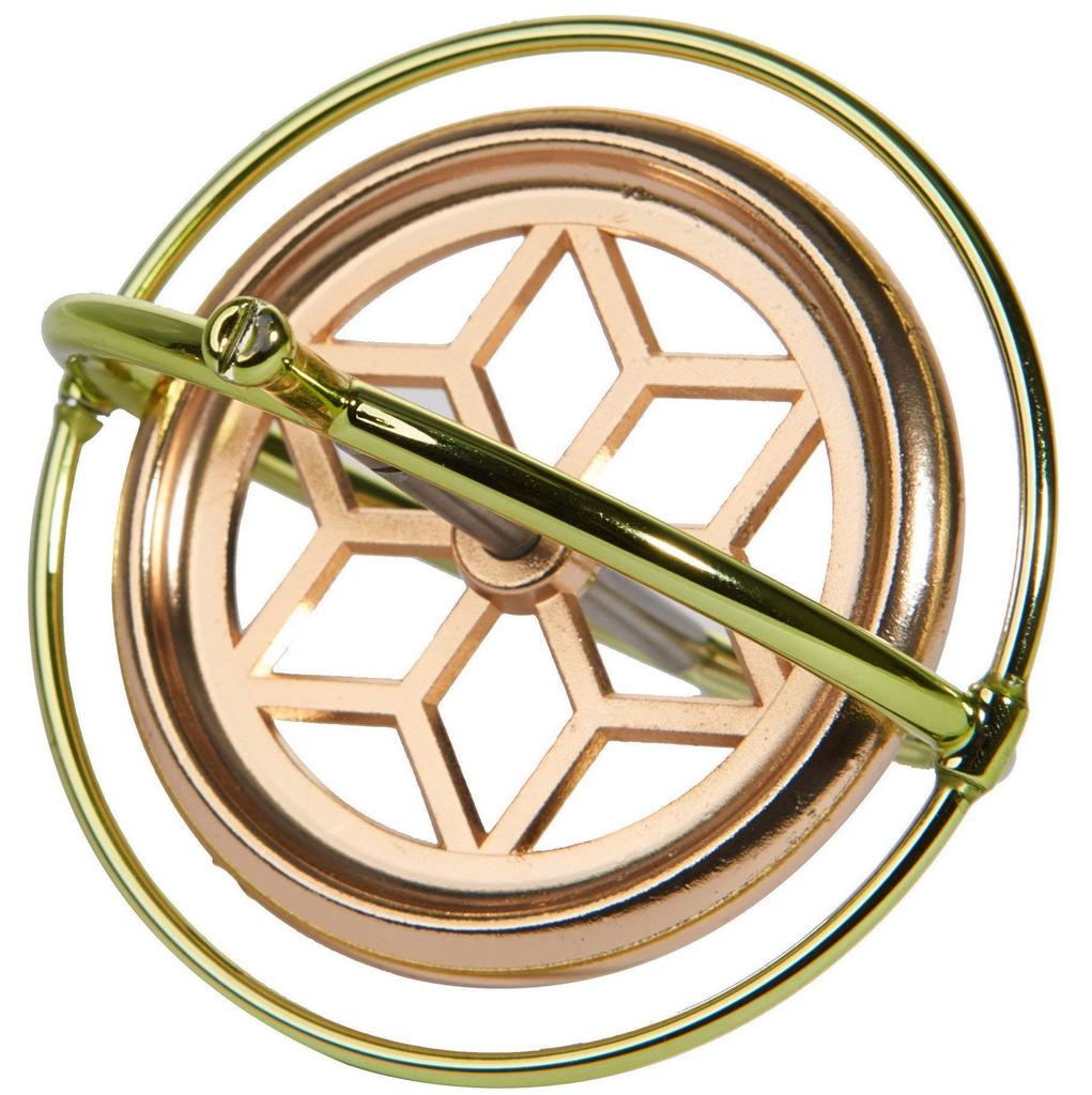 Joytech Precision Gyroscope Kill Time Metal Spinner Balance Toy JA01 Golden Anti-Gravity