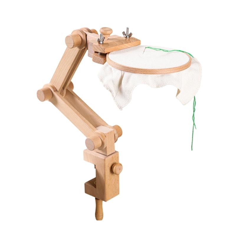 Table Adjustable Rotated Embroidery Frame Stand 360 Degree Rotating Stitching Stand Embroidery Stand