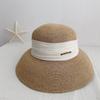 Hat Women's Summer Sunscreen Sun Hat Fisherman Straw Hat Bowler Hat Seaside Beach Hat Travel Breathable