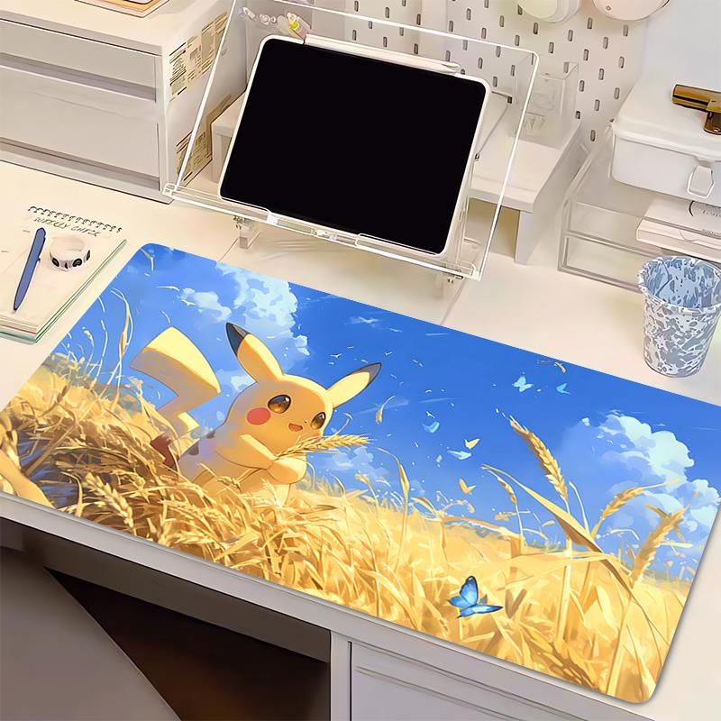 

Mouse Pad Large xxl Gamer Keyboard Desk Mouse Mat Carpet Laptop Rubber Tapis Souris Gaming Notbook PC P-Pokemon Pikachu Mousepad 30x60x0.2cm