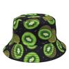 New European and American fashion retro pattern printed bucket hat women's outdoor travel sun hat double-sided can wear pot hat men