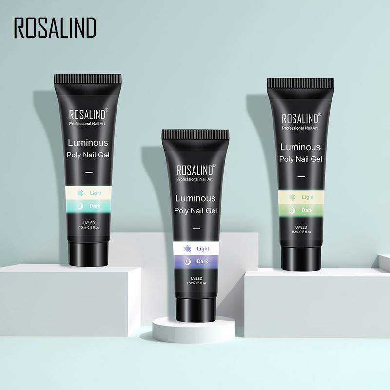 ROSALIND 15ml Luminous Poly Nail Gel 3 Colors Quick Builder Extension