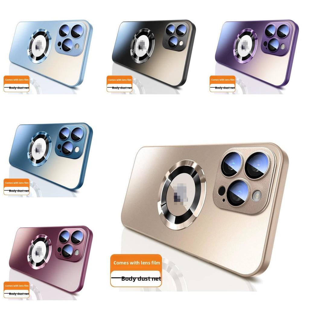 15 For Iphone Pro Matte Glass Magnetic Case With Shockproof Antiindentation