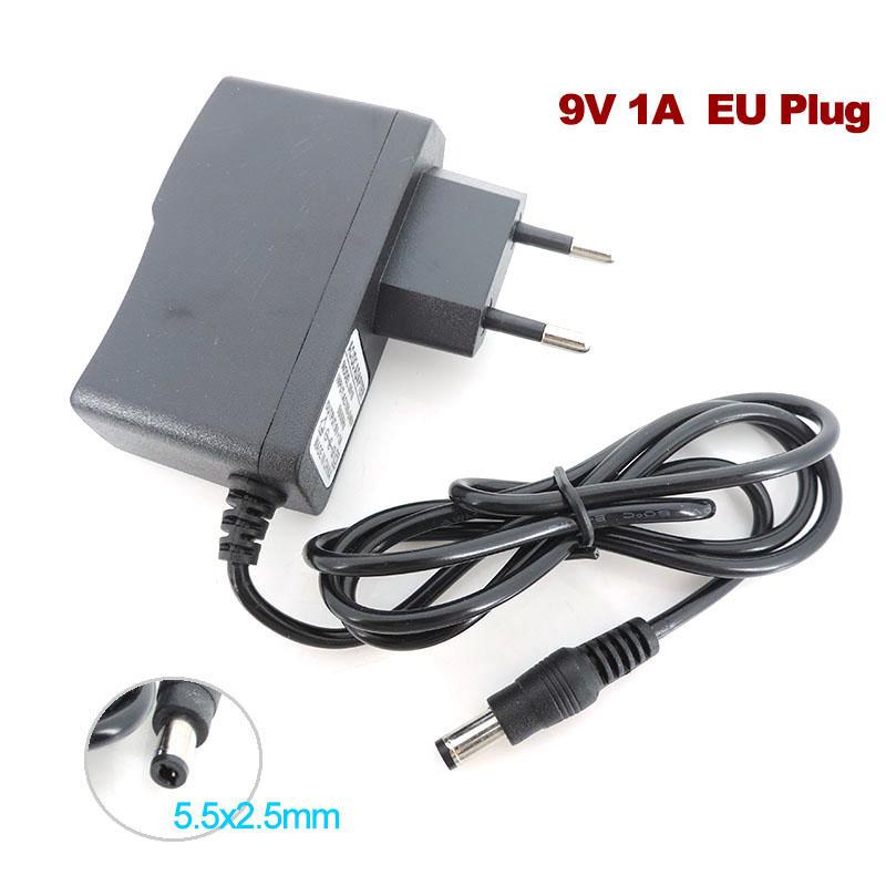 

AC to DC 9 В DC 1A 2A Адаптер питания ЕС Адаптер питания 9 В 1000 мА 2000 мА 5,5*2,5 мм маршрутизатор Светодиодный монитор регулирование 9V 2A