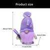 Lavendel-Gnome Plüschdekorationen Frühlings-Gnome Figur mehrstöckige Tablett-Dekorationen Handgefertigte skandinavische Tomte für Küche Zuhause