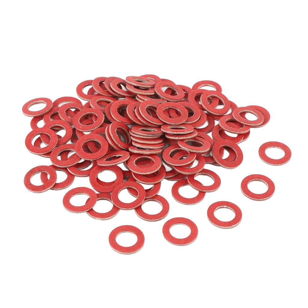100 Pcs Outboard Oil Drain Gasket 90430 08020 90430 08021 00 Red Plastic Outboard Engine Oil Drain Seals