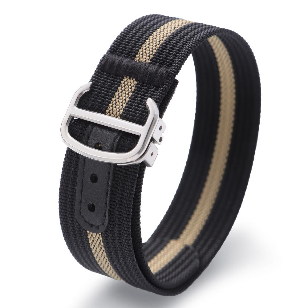20mm High Quality Nylon Watch Strap Green Black Watchband for Men Military Casual Watchband Army Sport Bracelet Replacement Belt