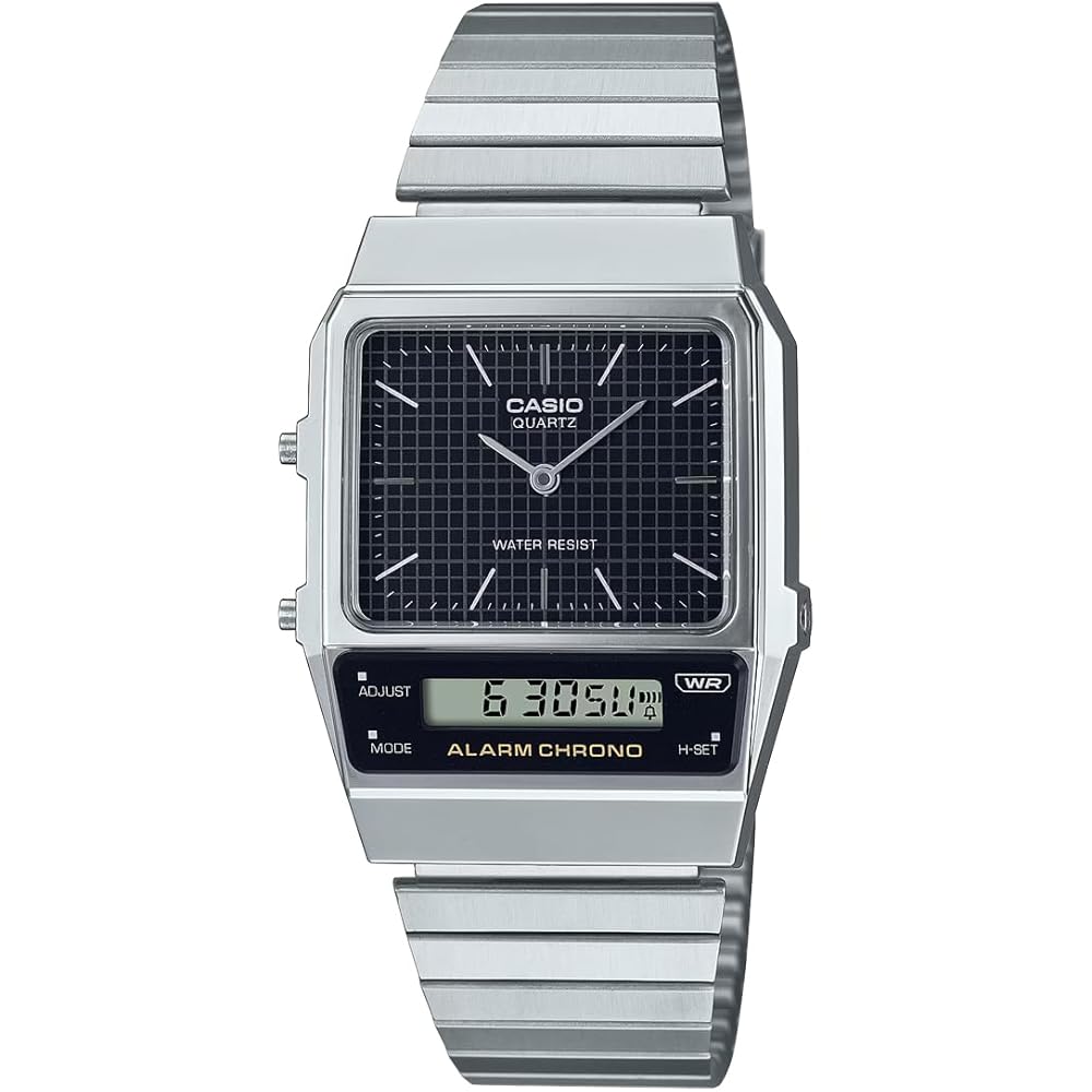 Casio Standard Analog-Digital Quartz Watch AQ-800E-1A Unisex Black Imported Model