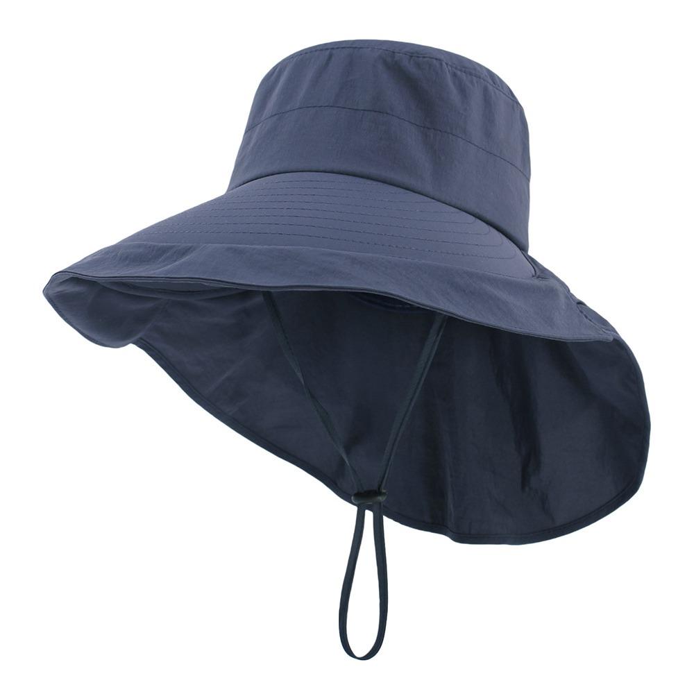 UV Protection Outdoor Bucket Hat Foldable Neck Flap Hat  for Hiking Fishing Travel