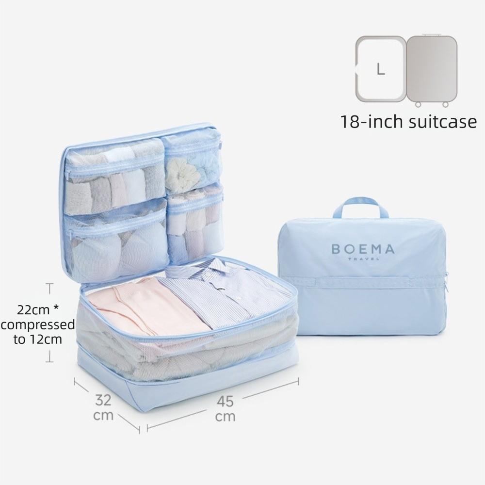 Large Capacity Travel Storage Bag Breathable Fabric Expandable Organizer Bag  Home Storage
