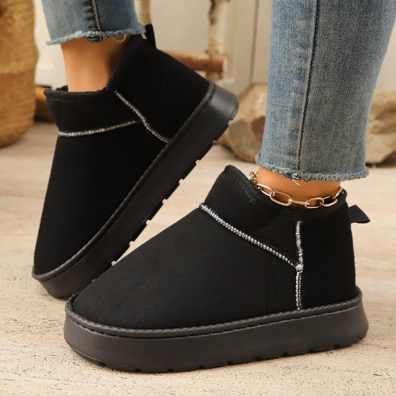 New home cotton slippers warm and thickened couple models simple autumn and winter indoor half pack and home furnishing