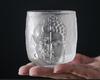 Buddhist Zen Devil Or Buddha 3D Relief Crystal S Glass Religion Azure Stone Sake Wine Cup Liquor Vodka Whisky Tumbler Teacup