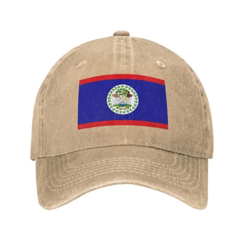 Custom Cotton Flag Of Belize Baseball Cap Sun Protection Unisex Womens Adjustable Dad Hat Summer