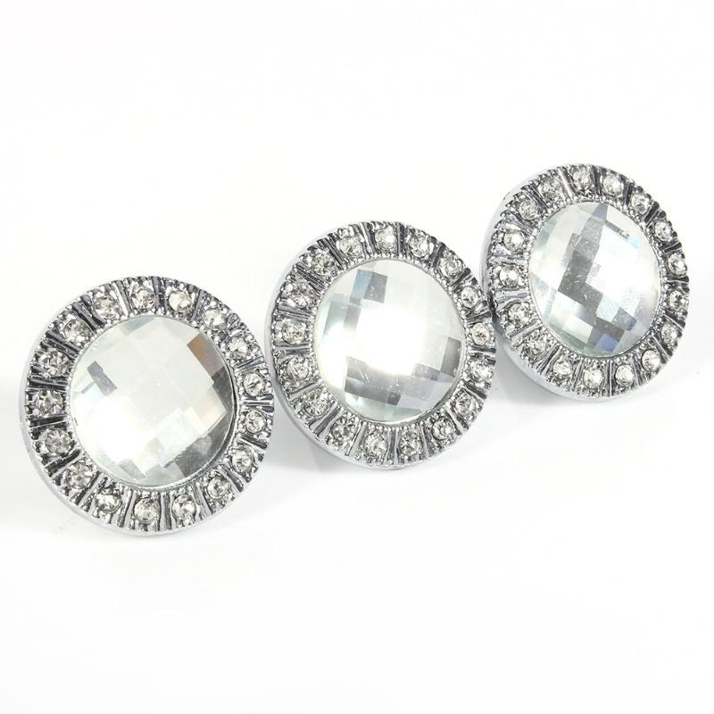 10 ks Průhledný diamantový křišťálový skleněný knoflík na šatní skříň, úchytka na dvířka skříňky, zásuvky