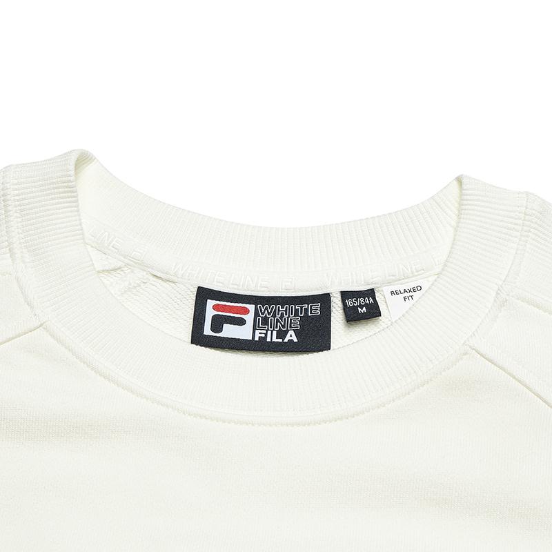 Fila Πρωτότυπο Casual Κλασικό Ευέλικτο Μαλακό Άνετο Φαρδύ Πουλόβερ Φούτερ Γυναικείο φούτερ Ανοιχτό Λευκό F11W549207FIV