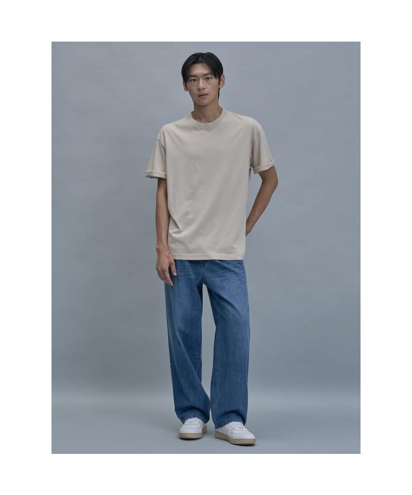 SHIFT.G Comfort Fit Round Tee Beige