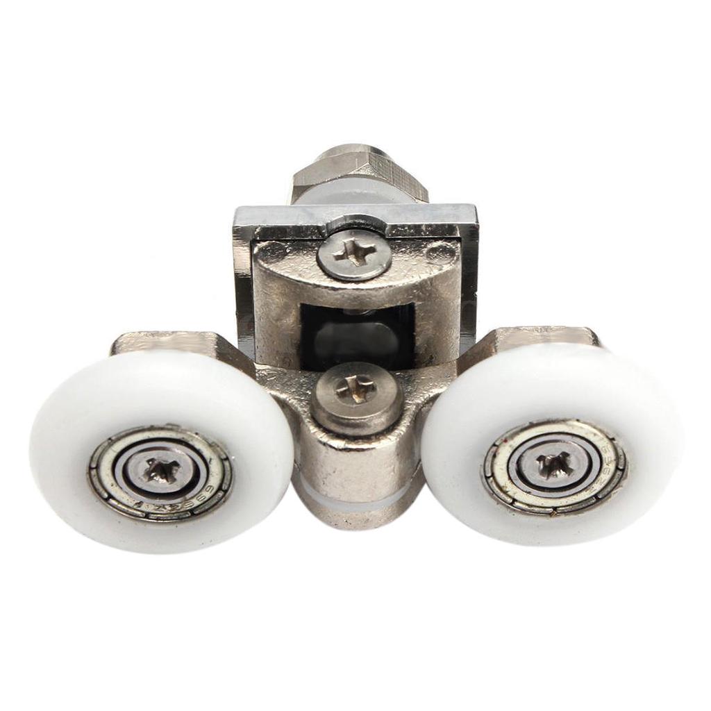 2 paia di ruote per porta scorrevole della doccia con diametro 25 mm superiori/inferiori per porta in vetro con spessore 5 mm 2 paia di ruote per porta scorrevole della doccia con diametro 25 mm superiori/inferiori per porta in vetro con spessore 5 mm