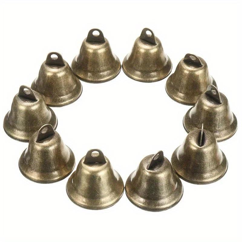 10Pcs 38mm Brass Christmas Decoration Jingle Bells Pet Pendants Hanging for Festival Party Making Wind Chimes Decorations
