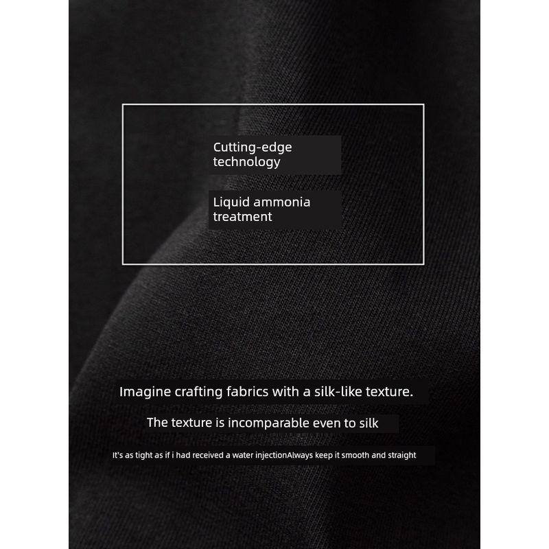 Liquid Ammonia Long-Staple Cotton Knitting Sports Pants Men's Space Cotton Sweatpants Straight-Leg Trousers Export Export Men's Pants Casual Pants
