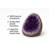 Natural Amethyst Cluster Real Raw Large Geode Healing | Crystal Rock from Uruguay Purple Decor