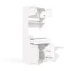 180 Cm Kitchen Cabinet, Tall Cabinet with LED, Kitchen Shelf with Socket, Spice Rack and Large Drawer for Kitchen, Dining Room & Living Room