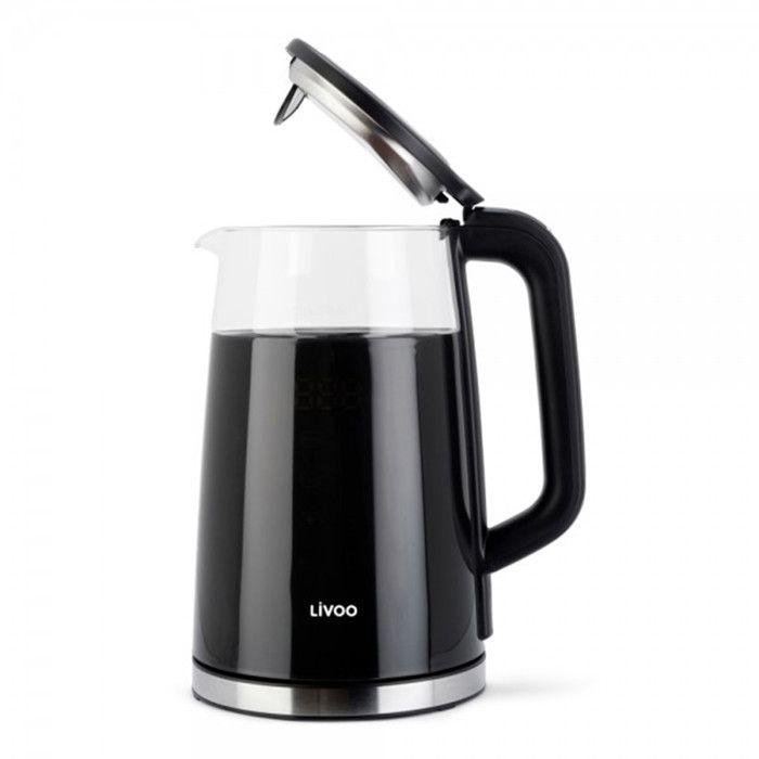 Bouilloire Digitale À Température Variable - Capacité 1,7 L - Puissance 1850-2200 W - Corps En Verre Borosilicate