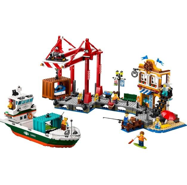 LEGO City 60422 Seaport with Cargo Ship