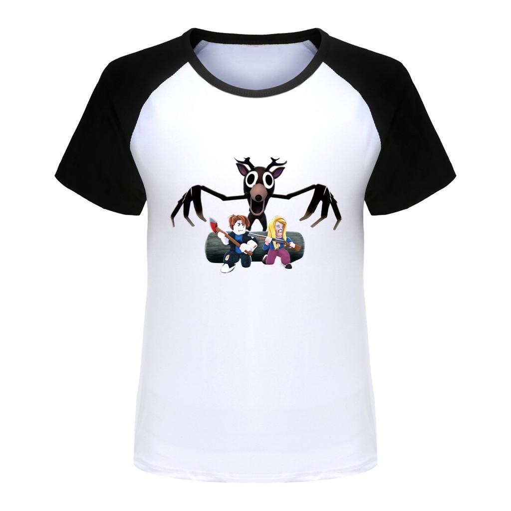 Kids Girls Boys 99 Nights In the Forest Print Raglan Short Sleeves T-Shirt