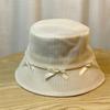 UV Protection Sun Hat Wide Brim Bow Bucket Cap Fashion Hiking Fisherman Hat  Camping